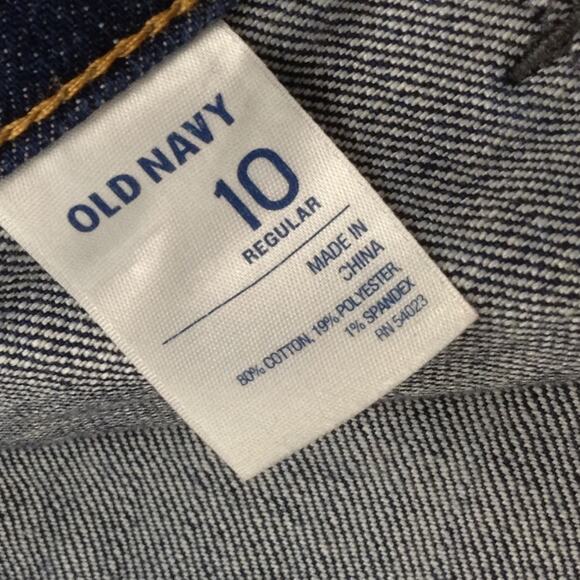 OLD NAVY Diva Cuffed Distressed Denim Ankle Jeans Size 10 Regular Low Rise - Picture 5 of 7